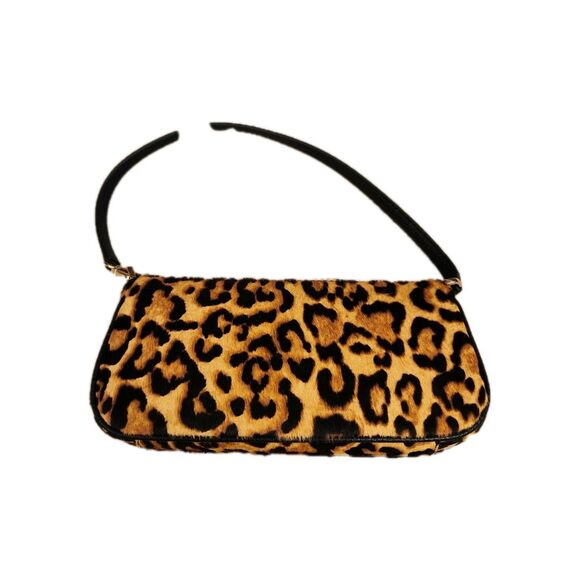 Michael Kors Jet Set Leopard Black Small Crossbody Women's Sling Bag - Picture 2 of 7